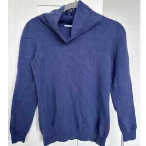 Gran Sasso Women's 100% Cashmere Cowl Neck Sweater, Size US S, Italy 42, EUC